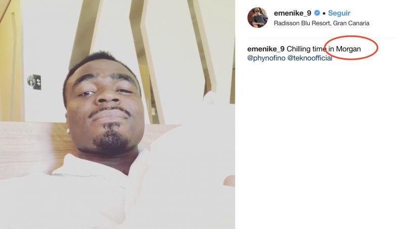 Emenike, en 'chilling time'