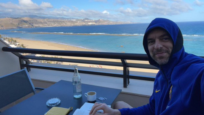 Gasol presume de playa