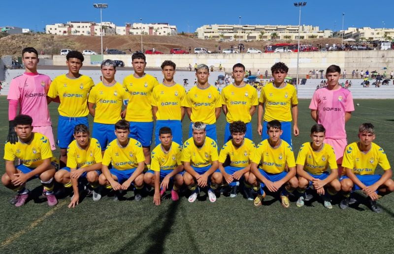 El cadete de la UD jugará el derbi con el Tenerife con un punto de ventaja