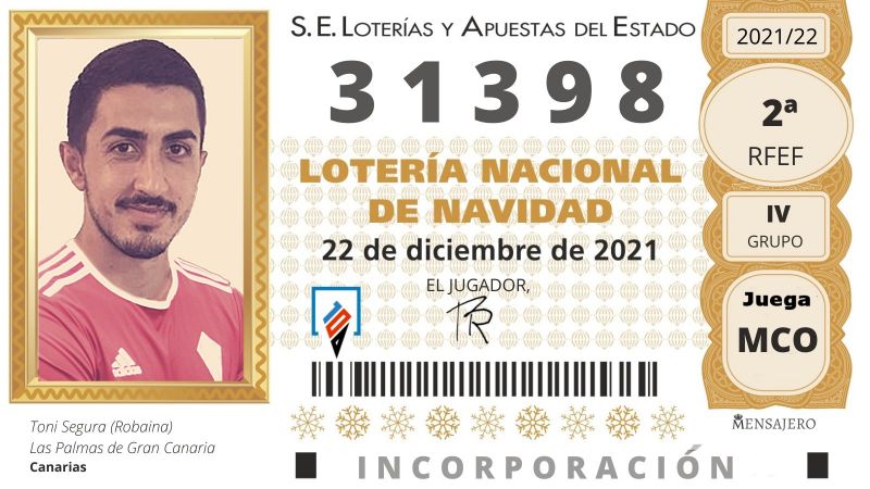 El Mensajero anuncia un fichaje grancanario con un billete de lotería
