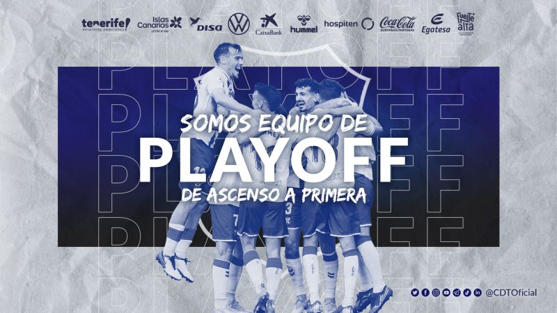 El Tenerife celebra su pase al play off