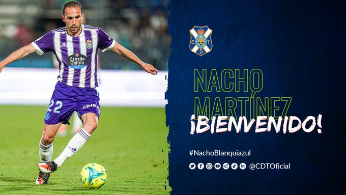 El Tenerife refuerza su defensa con Nacho Martínez