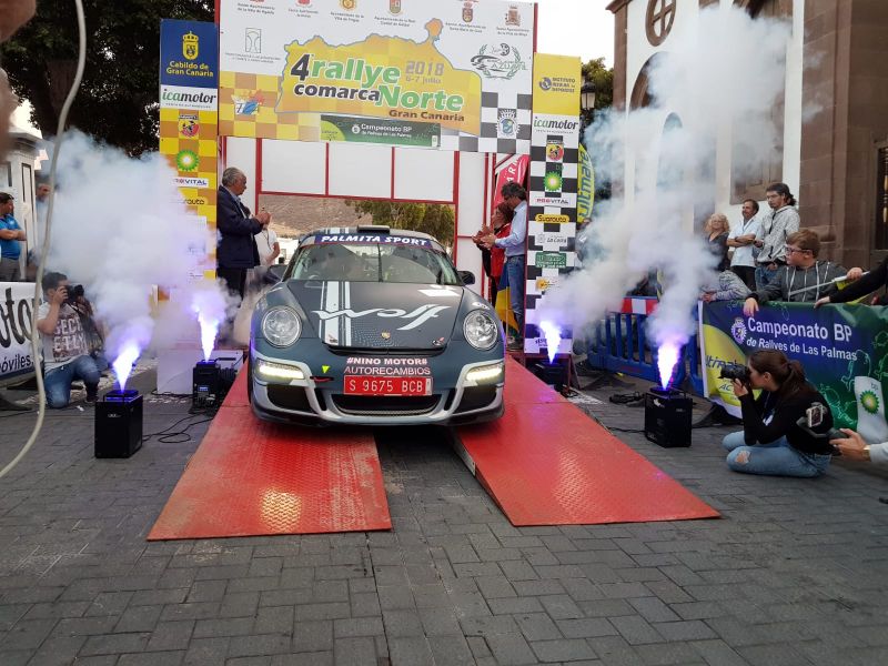 El Porsche 911 de Falcón y Rosario gana el Rallye Comarca Norte 