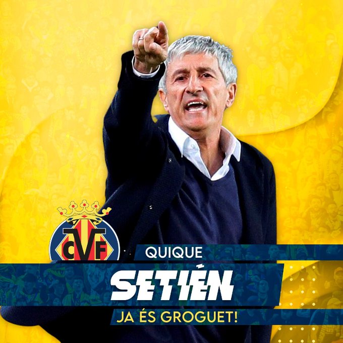 Quique Setién, confirmado técnico del Villarreal