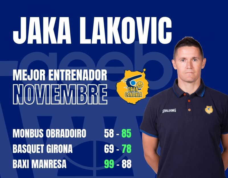 Reconocimiento al mes de noviembre de Lakovic