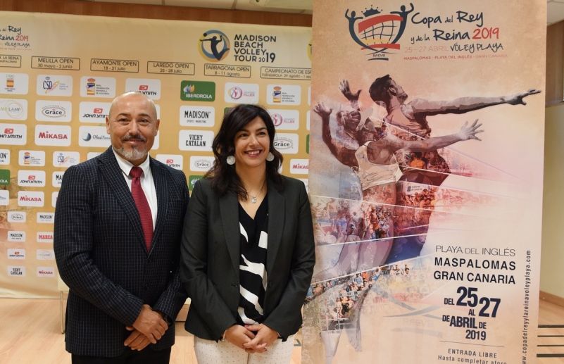 El Voley playa calienta motores en Maspalomas