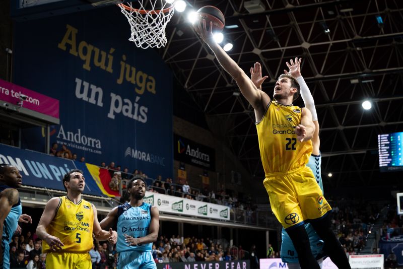 77-98: El Granca no deja opciones al Andorra y apunta a la Copa