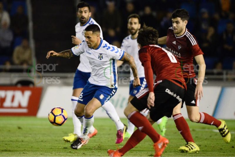1-1: El Tenerife empata y Tyronne se lesiona