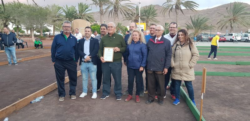 La petanca y bola canaria rinde homenaje a Cerdeña