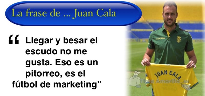 Cala se sincera contra el fútbol de marketing