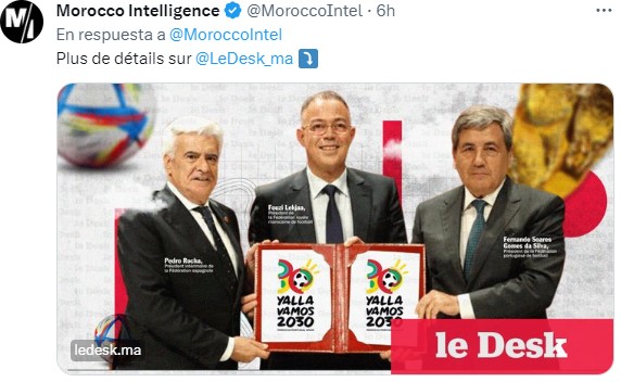 Se desvela en Marruecos el logo y eslogan del Mundial que compartirá con España y Portugal
