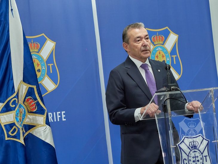 Rivero quiere "un estadio digno" para el CD Tenerife