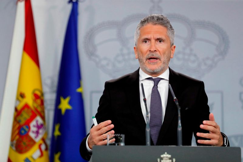 Grande-Marlaska confirma una posible prórroga del estado de alarma español