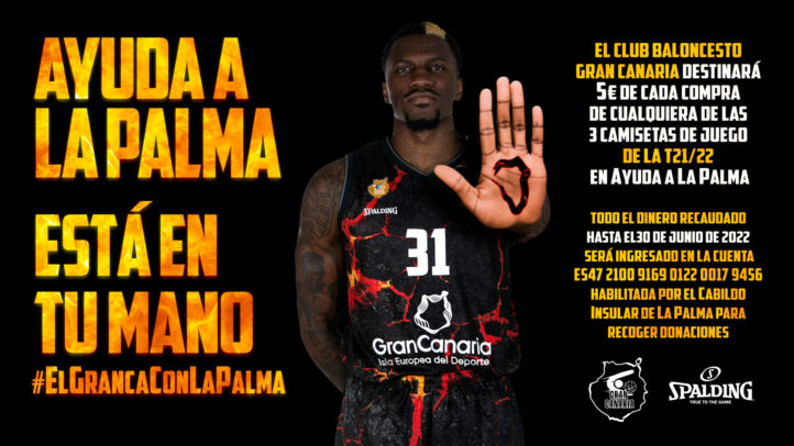 5 euros de cada camiseta del Granca, para La Palma