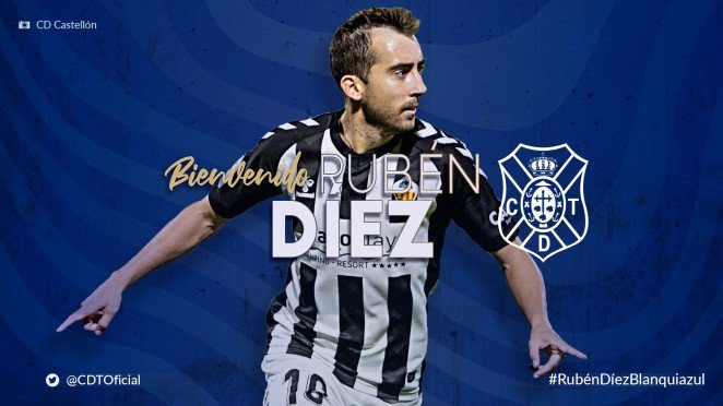 El Tenerife ficha a Rubén Díez durante 4 años