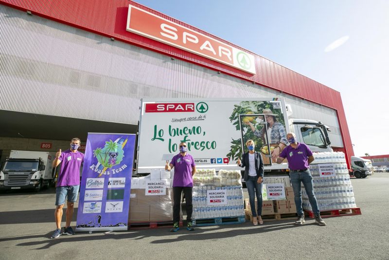 Spar dona dos toneladas de alimentos al reto solidario