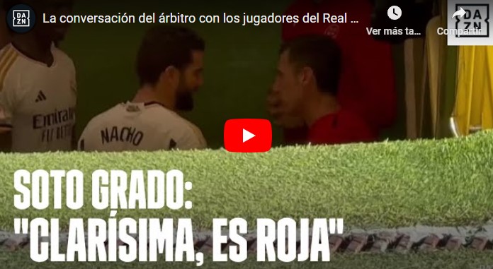 El árbitro confiesa a los jugadores del Madrid que lo de Rodrygo es "roja clarísima"
