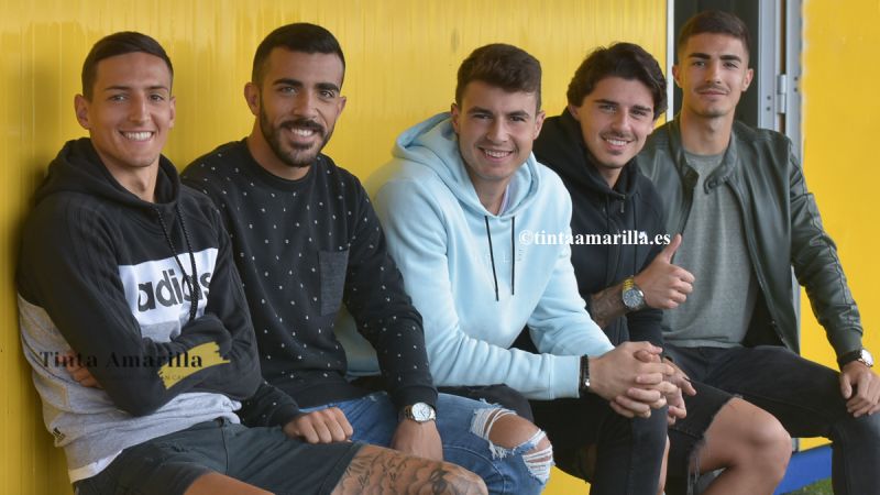 Los elegidos por Mel, con sus compañeros del filial el día libre