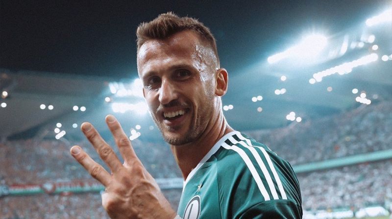 El ex amarillo Pekhart comienza su liga con un hat-trick