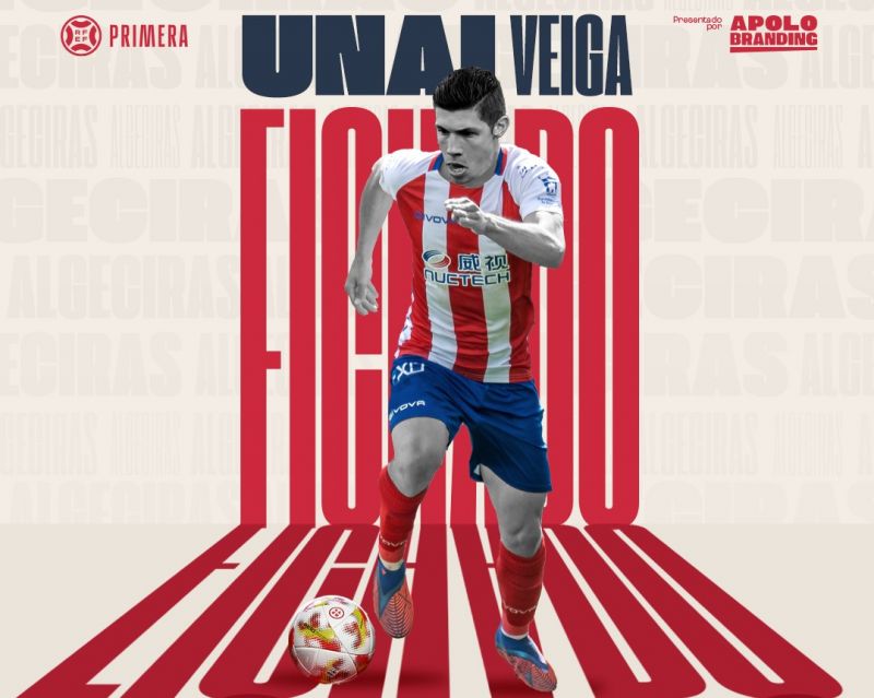 Unai Veiga jugará en Primera RFEF en calidad de cedido