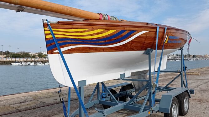 Un bote en la Bahía de Cádiz