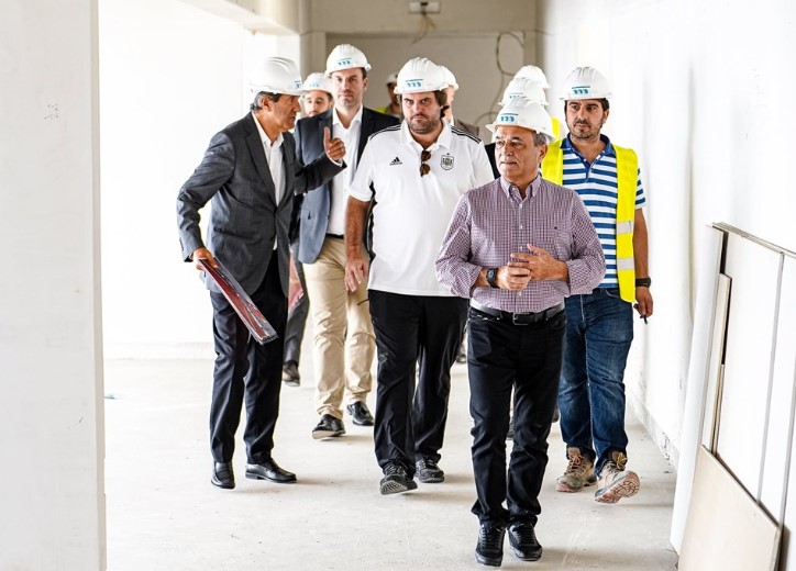 La candidatura ibérica inspecciona obras en Braga