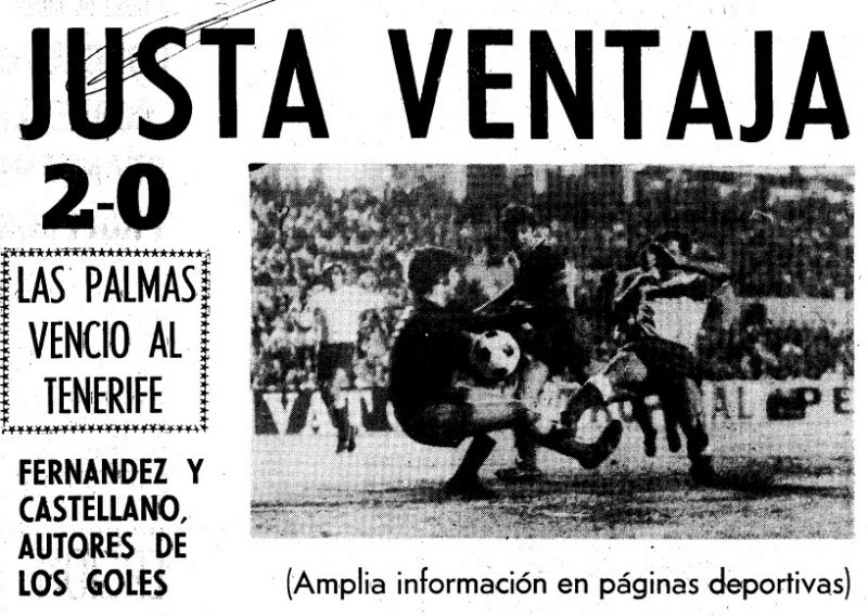 12-02-75: Las Palmas, superior en un derbi en blanco y negro