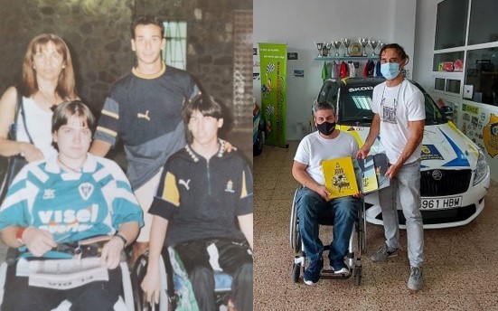 El emotivo encuentro entre Paquito Ortiz y el piloto Domingo Pulido