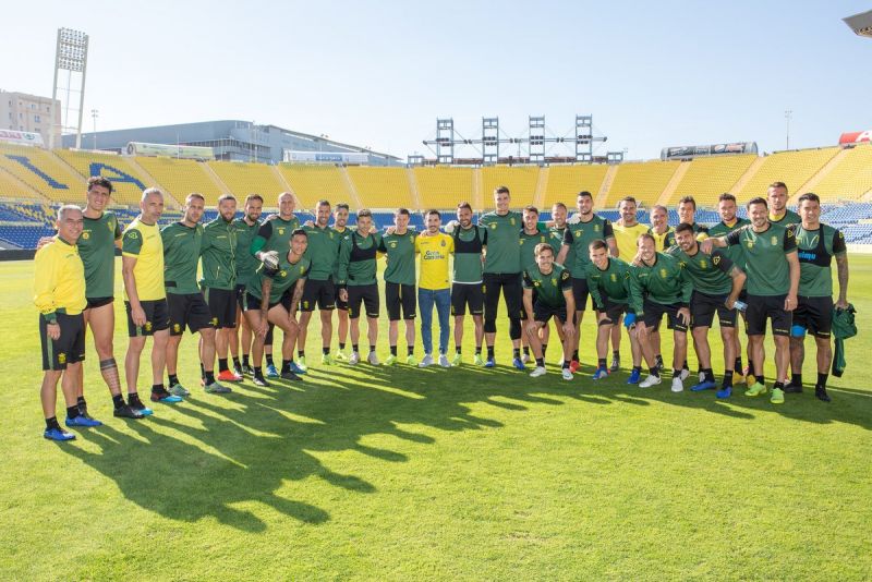 Aythami y Srnic, en el grupo para jugar en La Rosaleda