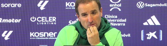 Arrasate dice que Osasuna será valiente ante Las Palmas, "pero no kamikaze"