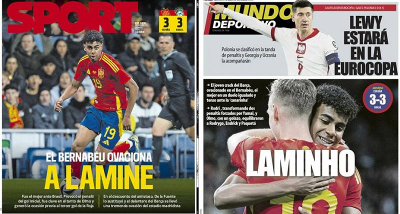 Yamal deslumbra antes de recibir a la UD