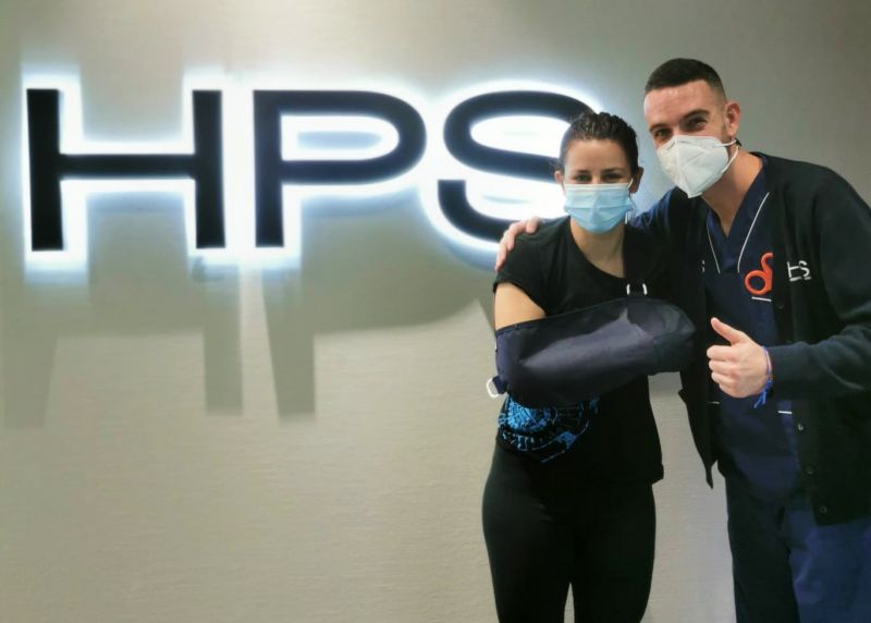 La capitana María González, operada con éxito