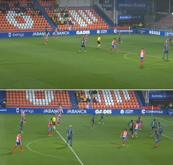 Gol tras saque de banda: Sadiku duda qué hacer