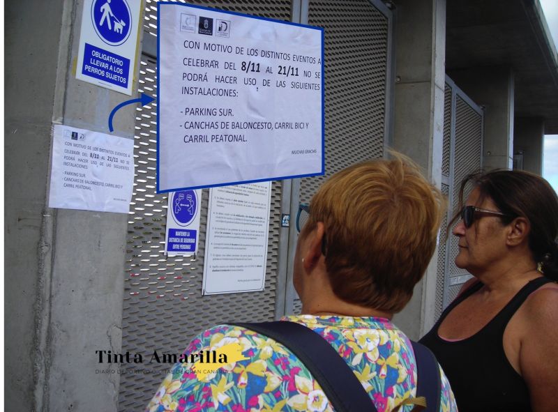 El parking Sur del Estadio, cerrado hasta el 21N