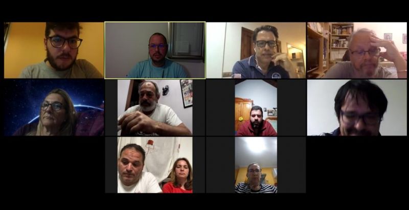 La directiva elabora el futuro con reuniones telemáticas 