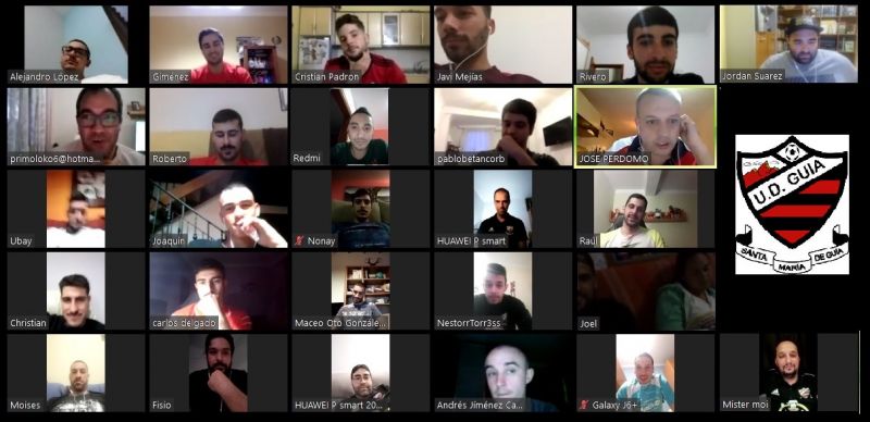 La UD Guía se reencuentra vía telemática