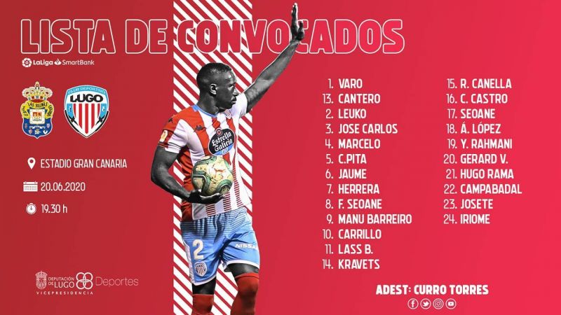 El Hacen, principal baja entre los 23 del Lugo