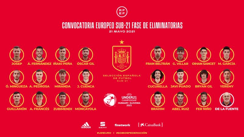 La Sub21 se olvida de Alex Domínguez