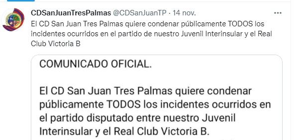 El San Juan TP toma medidas con su entrenador del juvenil