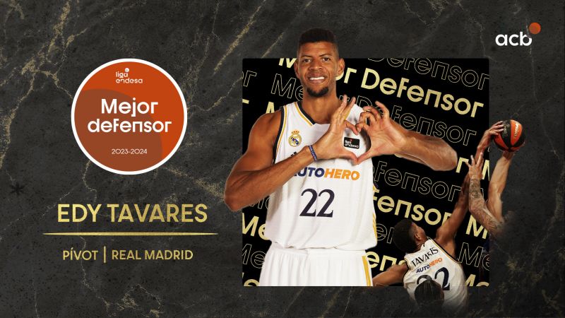 Walter Tabares vuelve a ser el mejor defensor de la Liga ACB
