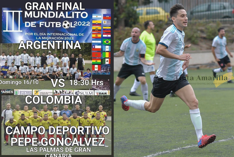 La final entre Argentina y Colombia, el domingo a las 18.30 horas