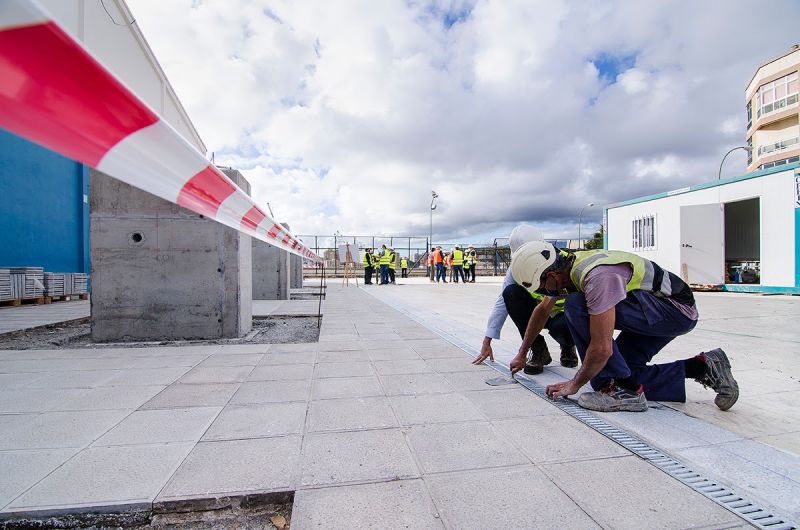 La obra de la nueva pista de San Román culminará en abril