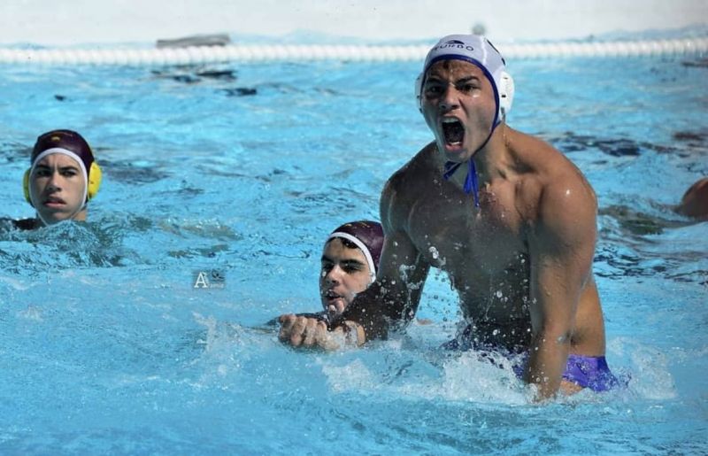 Javi Otero, bronce en waterpolo juvenil de los JJ. del Mediterráneo