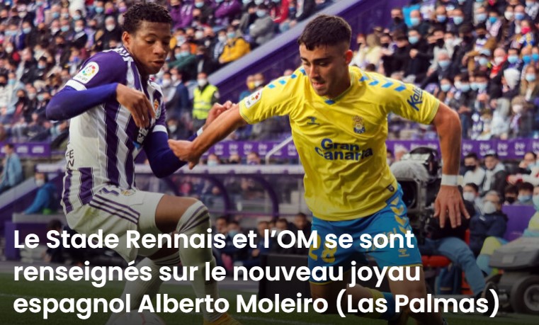 Anuncian en Francia una posible ofensiva del OM por Moleiro